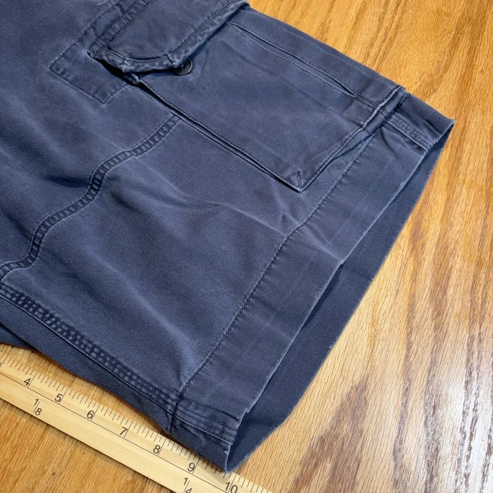 Polo Ralph Lauren Cargo Shorts Mens 38 Navy Blue Classic Chino Flat Front